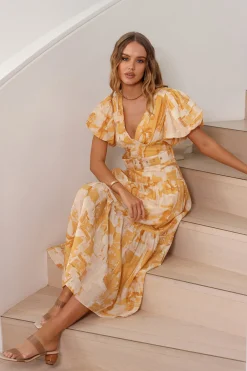 Because Of You Maxi Dress Orange