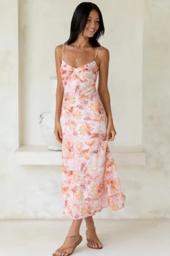 Bed Of Roses Maxi Dress Pink