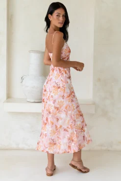 Bed Of Roses Maxi Dress Pink