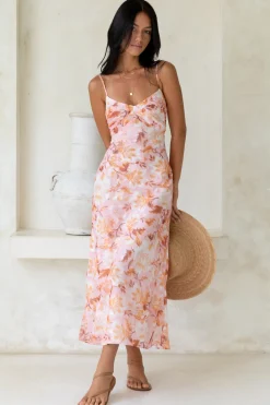 Bed Of Roses Maxi Dress Pink