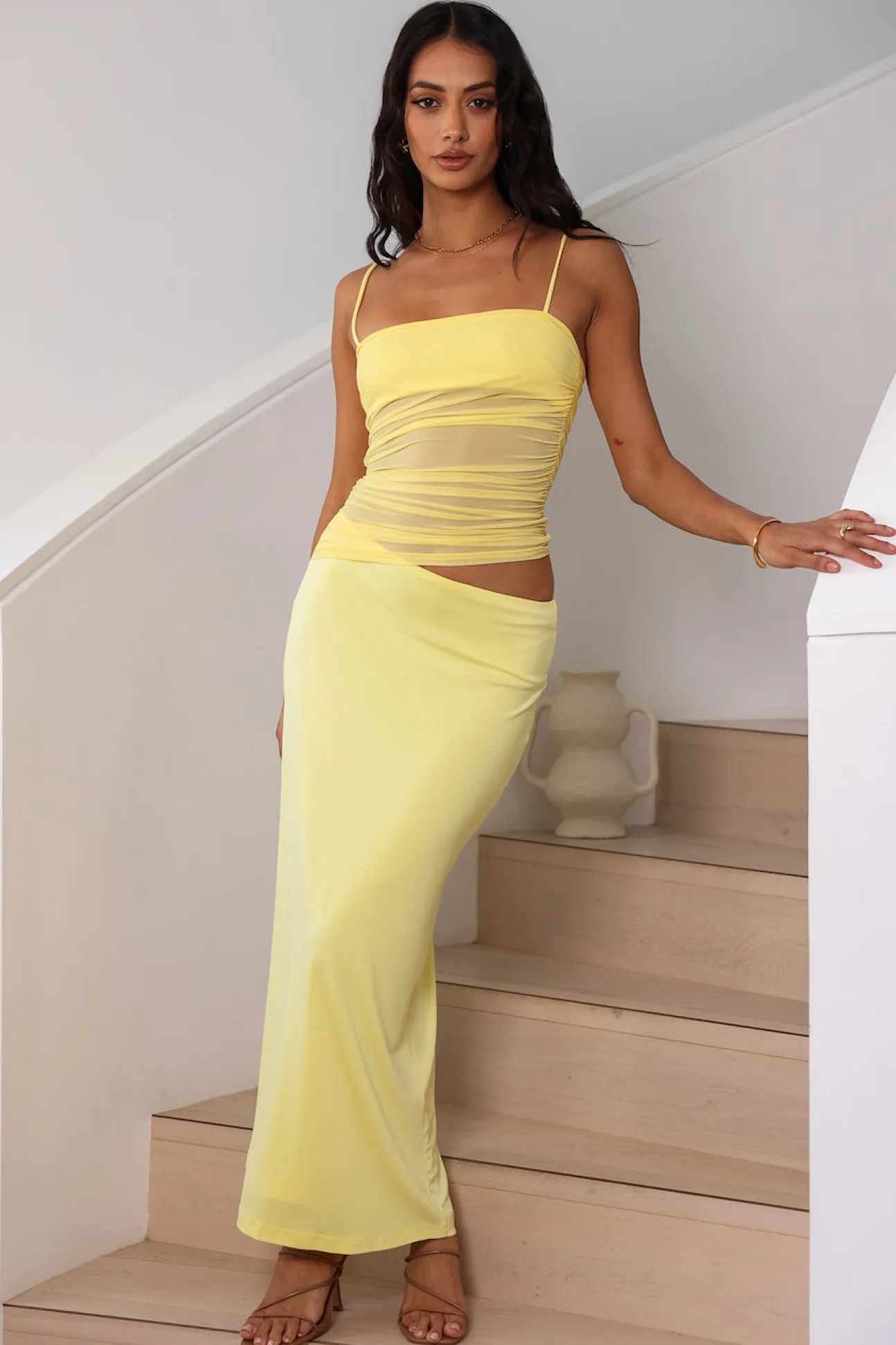 Belle Of The Ball Maxi Dress Yellow