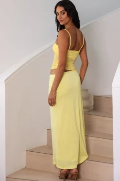 Belle Of The Ball Maxi Dress Yellow