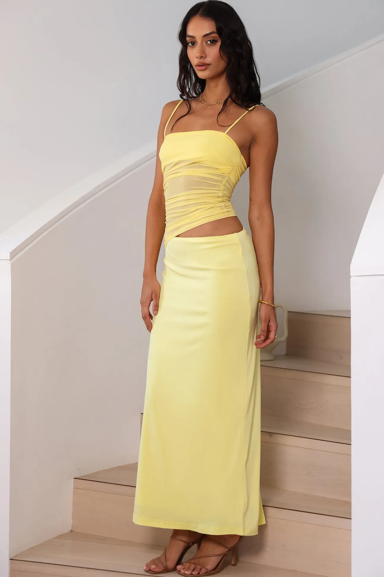 Belle Of The Ball Maxi Dress Yellow