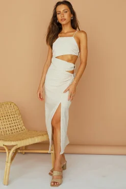 Be My Hero Maxi Dress Beige