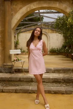 Beneath the Blossoms Mini Dress Pink