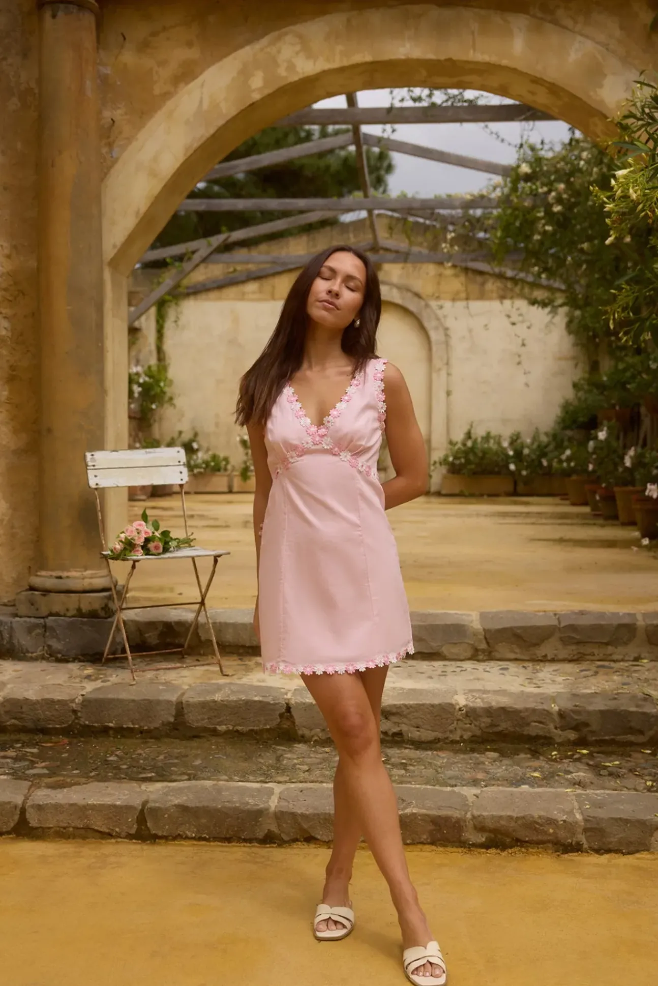 Beneath the Blossoms Mini Dress Pink