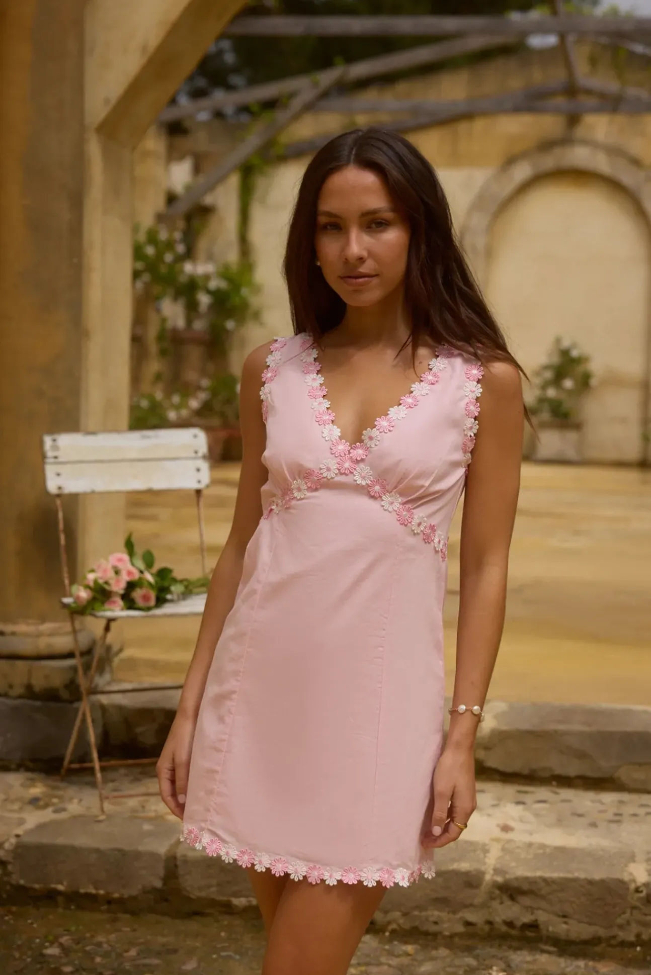 Beneath the Blossoms Mini Dress Pink