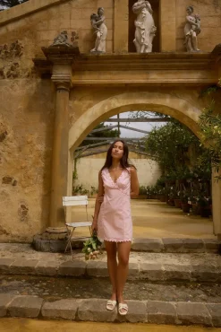 Beneath the Blossoms Mini Dress Pink