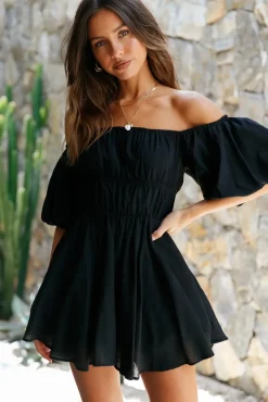 Berry Hearts Dress Black