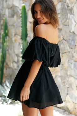 Berry Hearts Dress Black