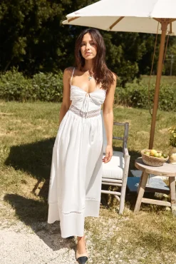 Between Fields Maxi Dress White