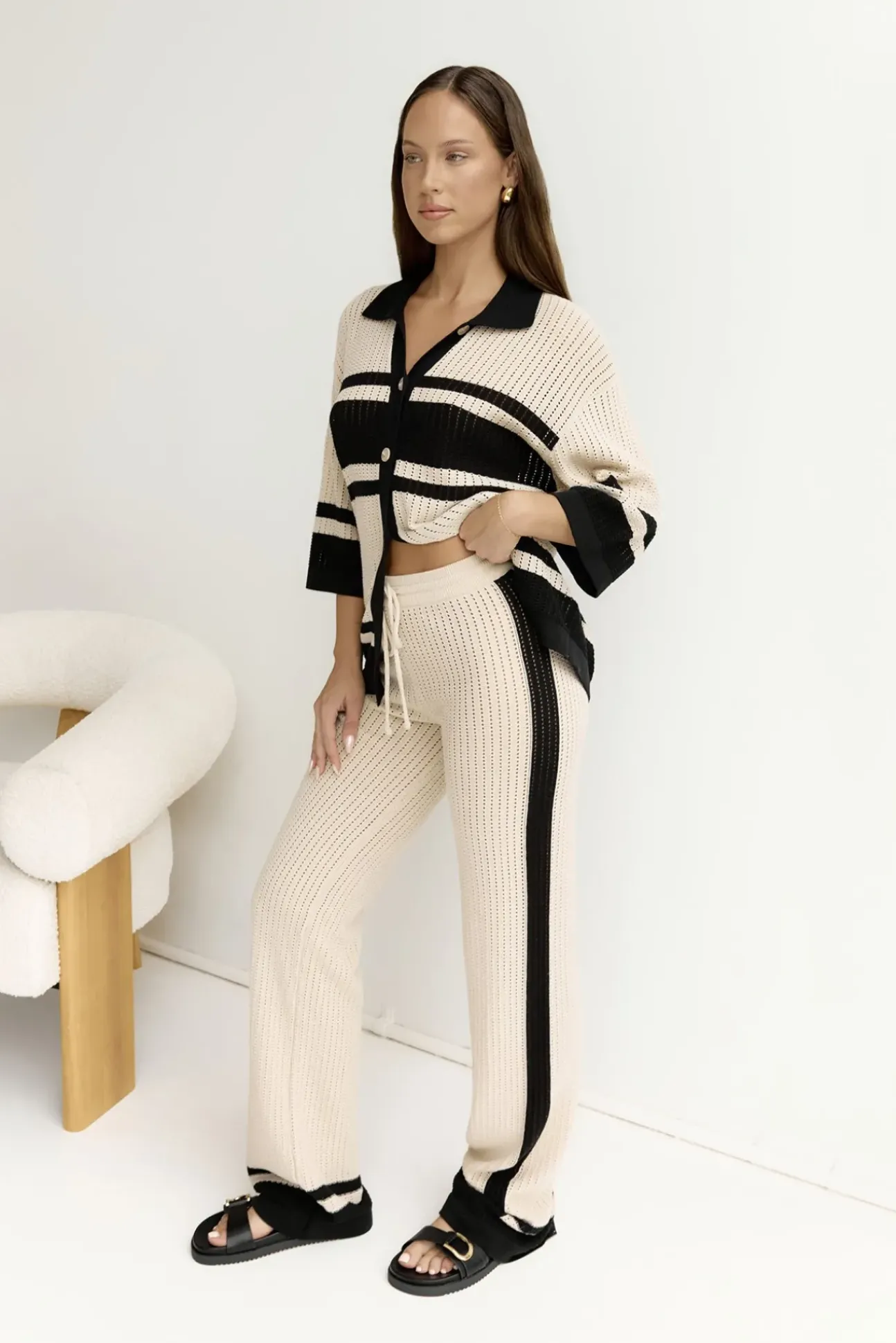 Bianki Pants Sand Black