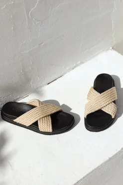 BILLINI ZIRA SANDALS BLACK ROPE