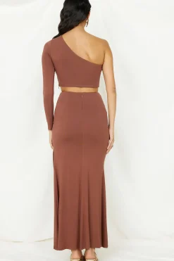 Birds Are Singing Crop Top Brown