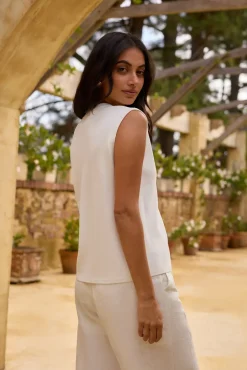 Blair Vest Top White