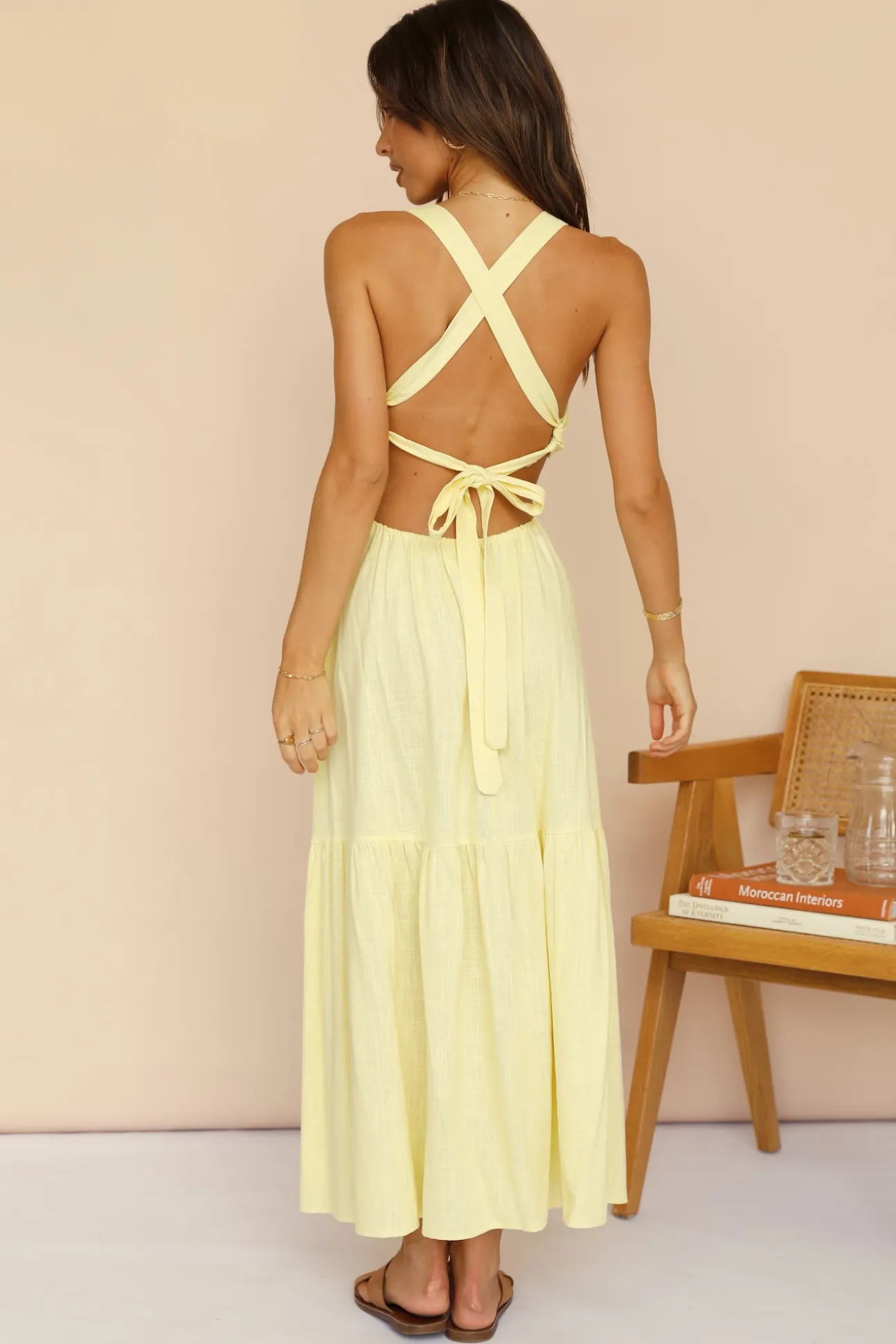 Blink Twice Maxi Dress Yellow