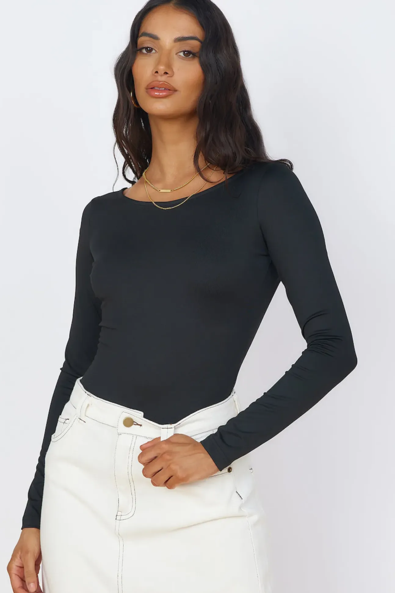 Blooming Beauty Bodysuit Black