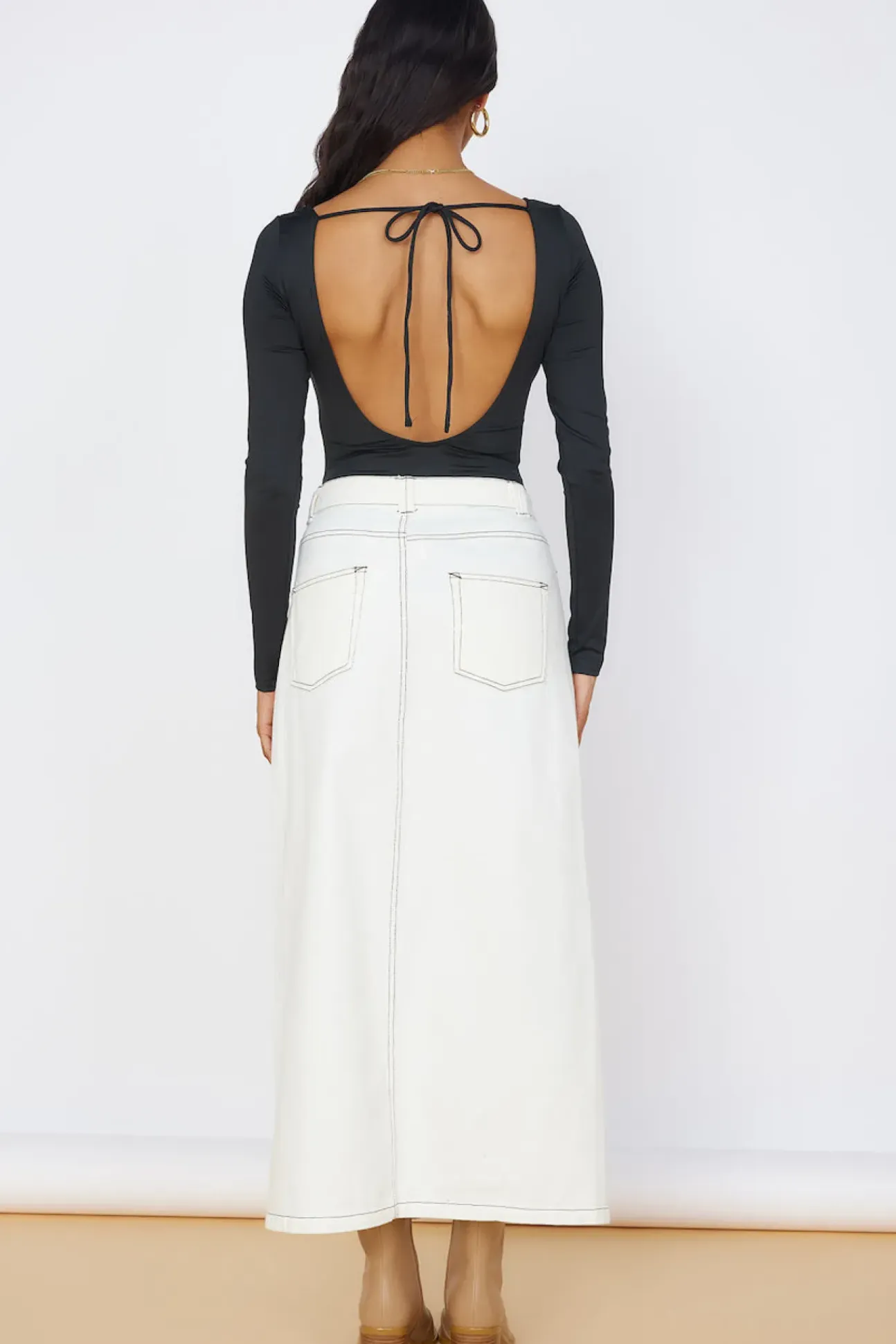 Blooming Beauty Bodysuit Black