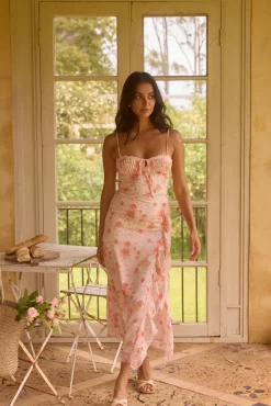 Blossom Bliss Maxi Dress in Pink