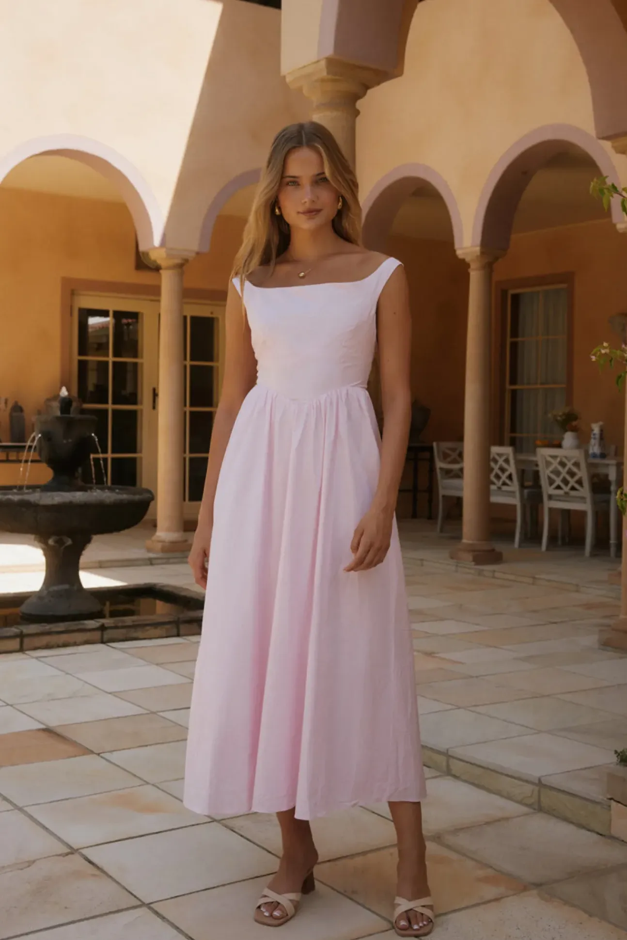 Blossom Blooming Maxi Dress Pink
