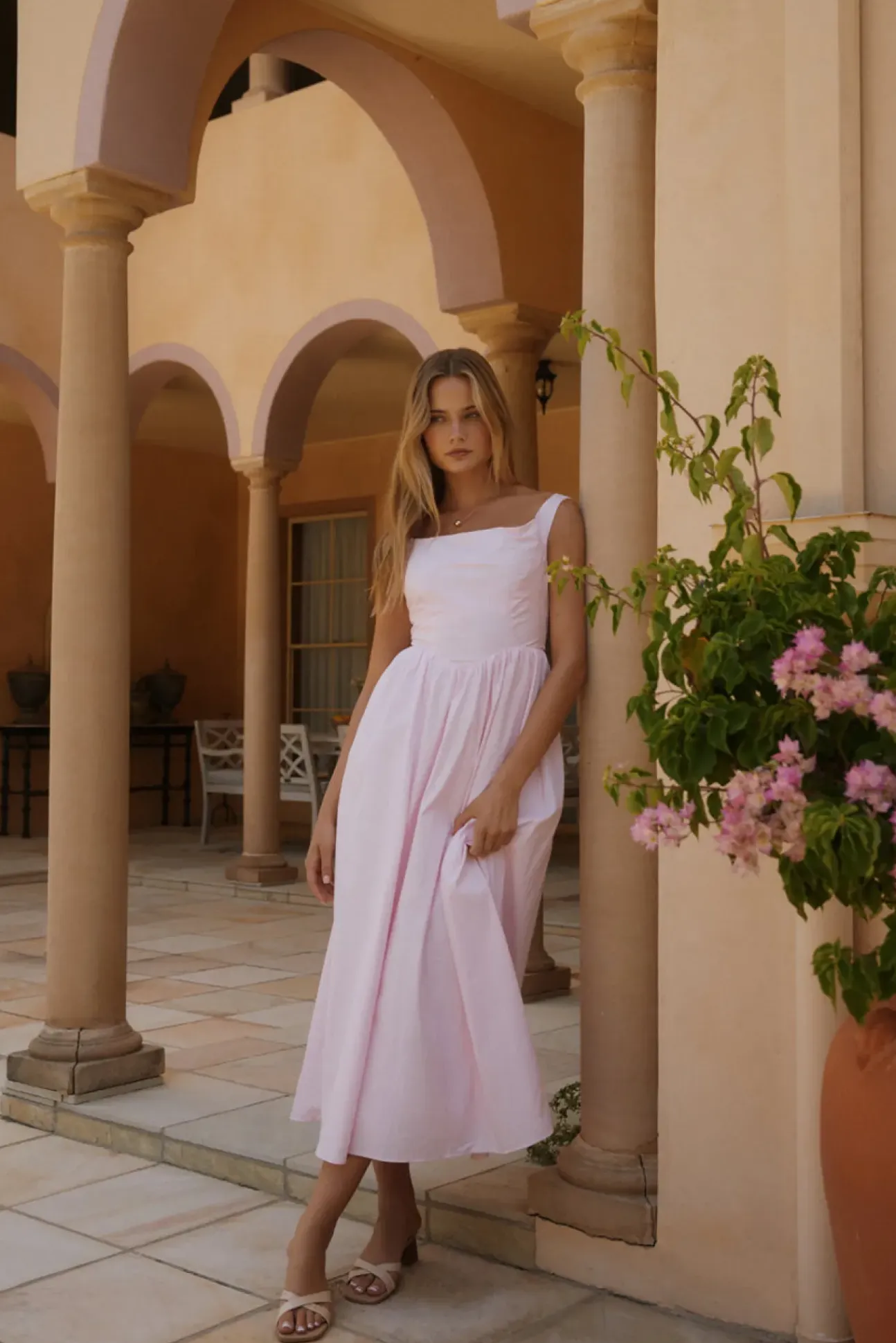 Blossom Blooming Maxi Dress Pink