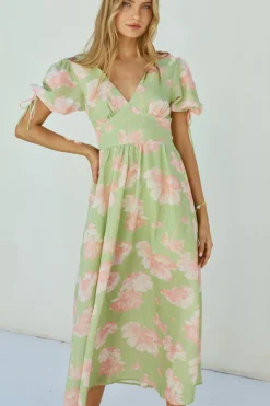 Blossom Season Maxi Dress Green