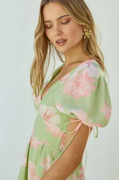 Blossom Season Maxi Dress Green