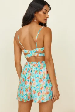 Blossom Season Romper Blue