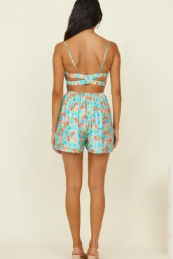 Blossom Season Romper Blue