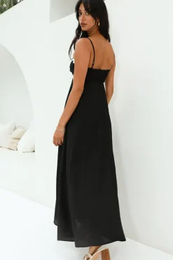 Blowing Away Maxi Dress Black
