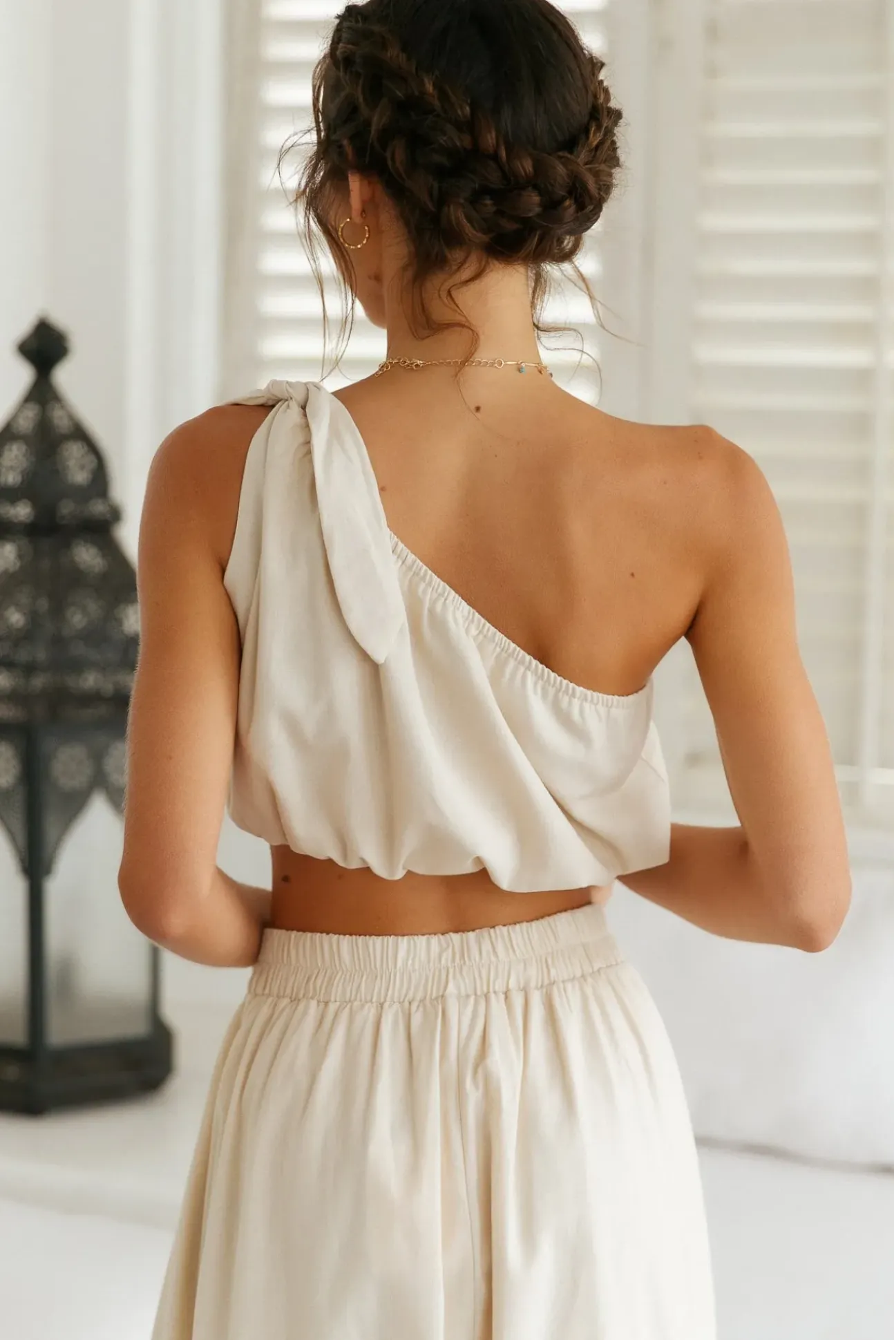 Bomi Crop Top Beige