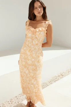 Botanica Maxi Dress Orange