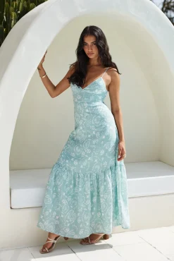 Bright Skies Maxi Dress Green