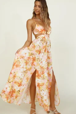 Bright Skies Maxi Dress Orange
