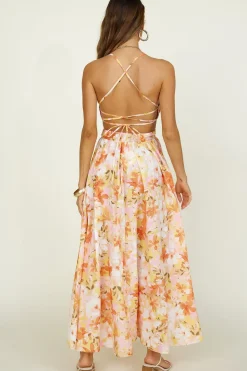 Bright Skies Maxi Dress Orange