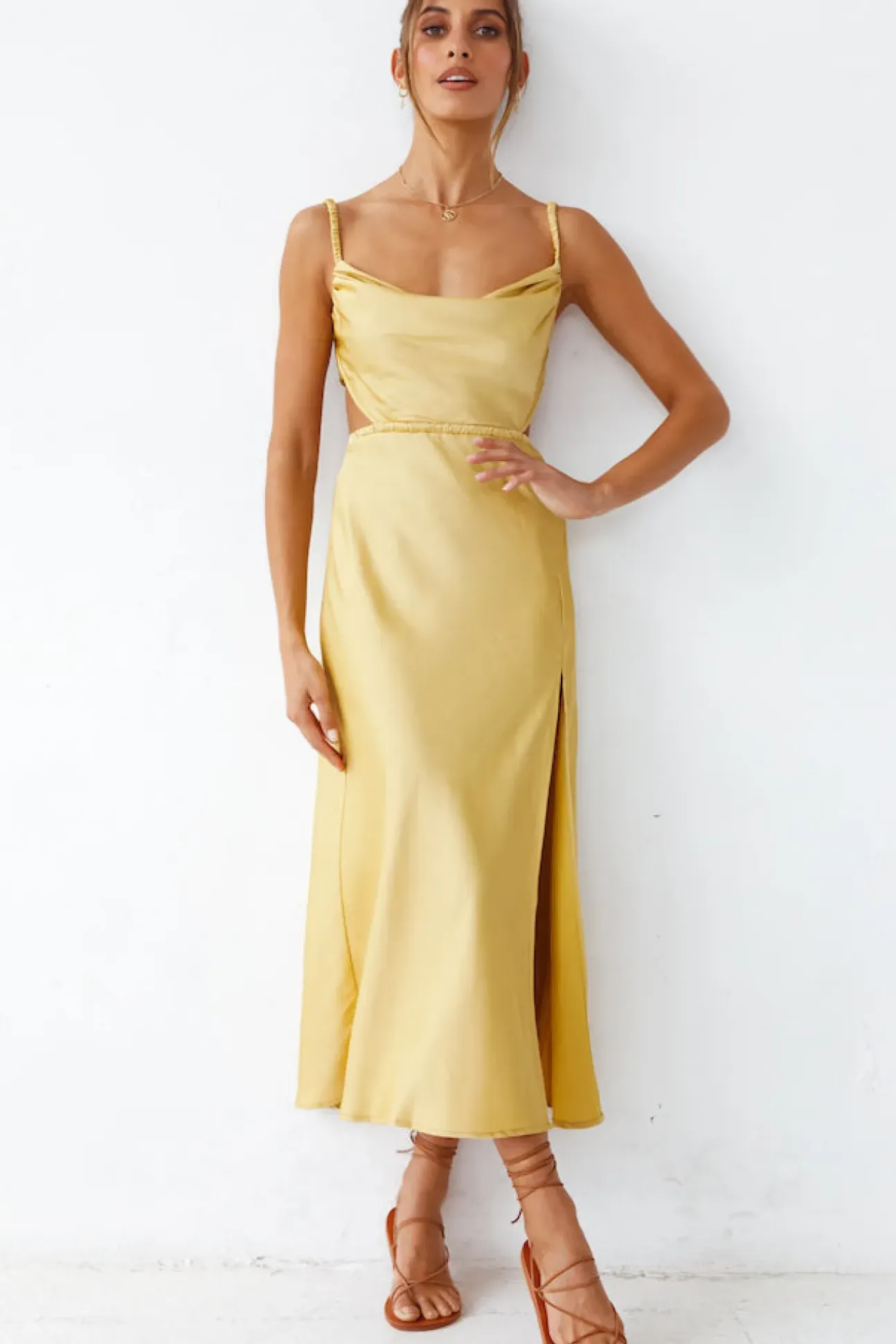 Burning Stars Maxi Dress Yellow
