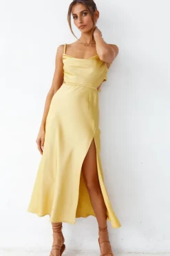 Burning Stars Maxi Dress Yellow