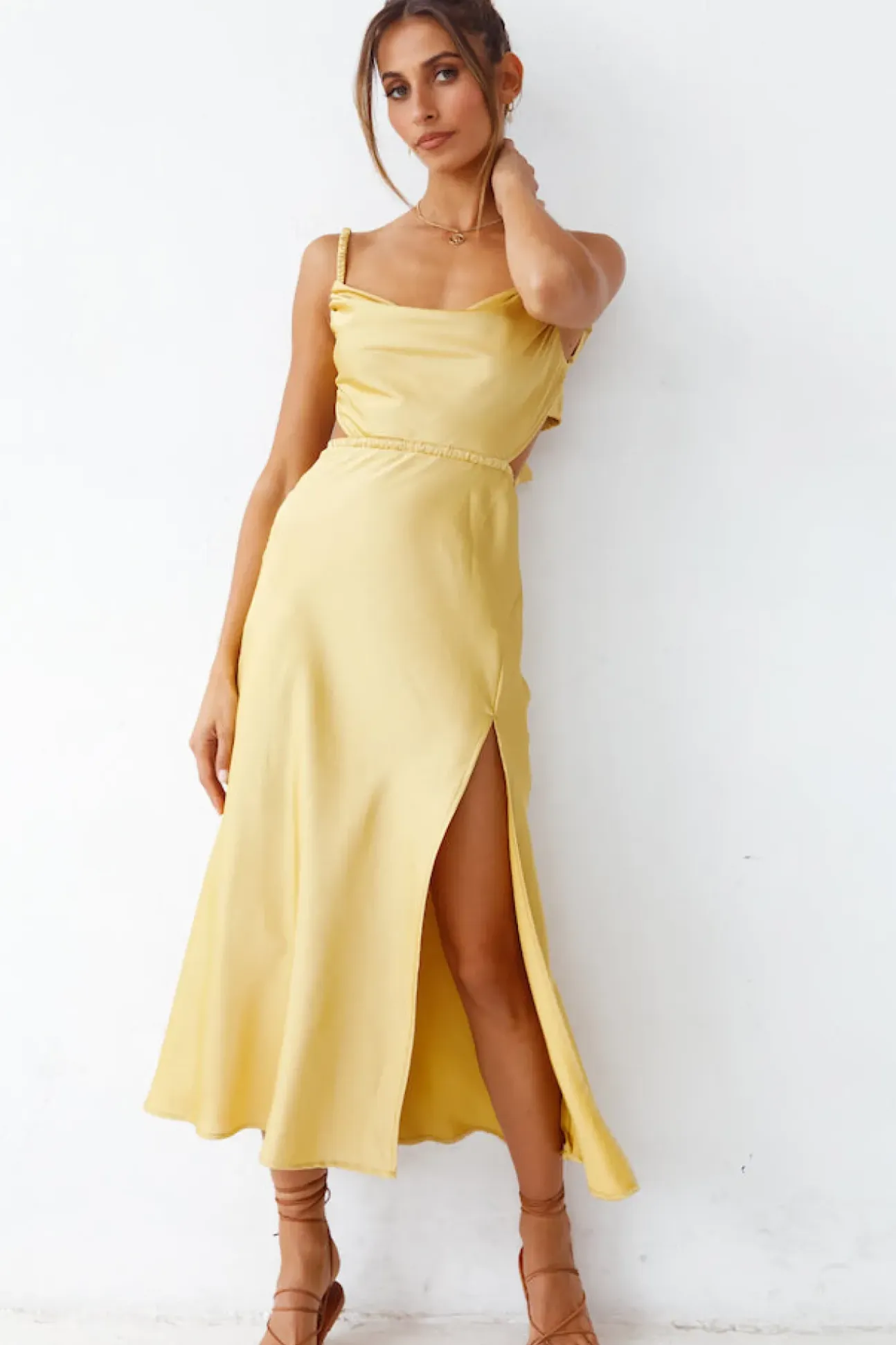 Burning Stars Maxi Dress Yellow