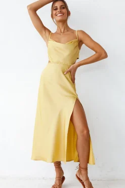 Burning Stars Maxi Dress Yellow