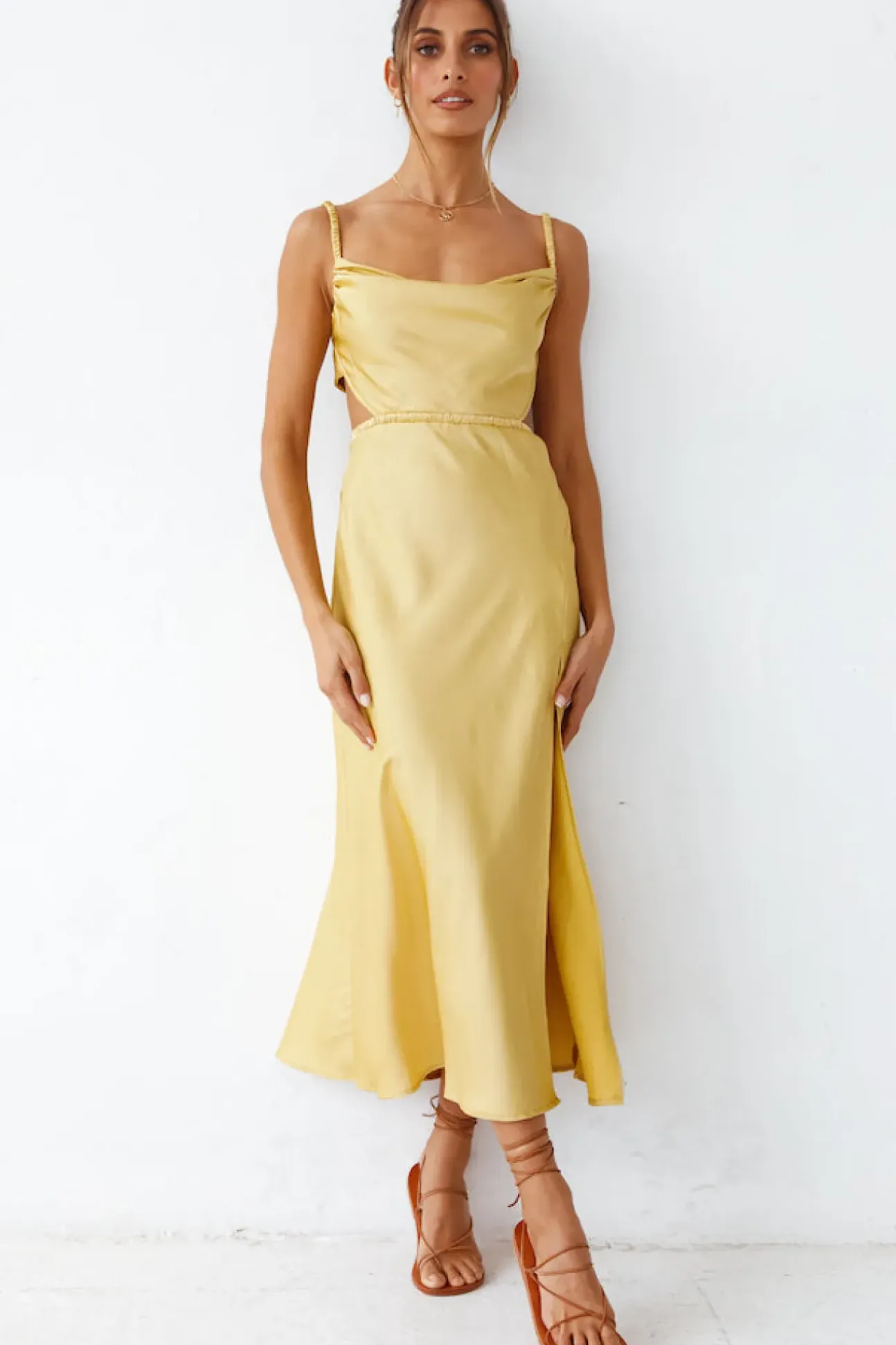 Burning Stars Maxi Dress Yellow