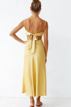 Burning Stars Maxi Dress Yellow