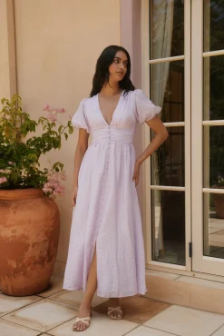 Busy Bee Maxi Dress Lilac