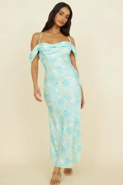 Busy Dancing Maxi Dress Green