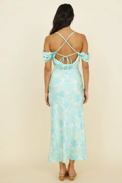 Busy Dancing Maxi Dress Green