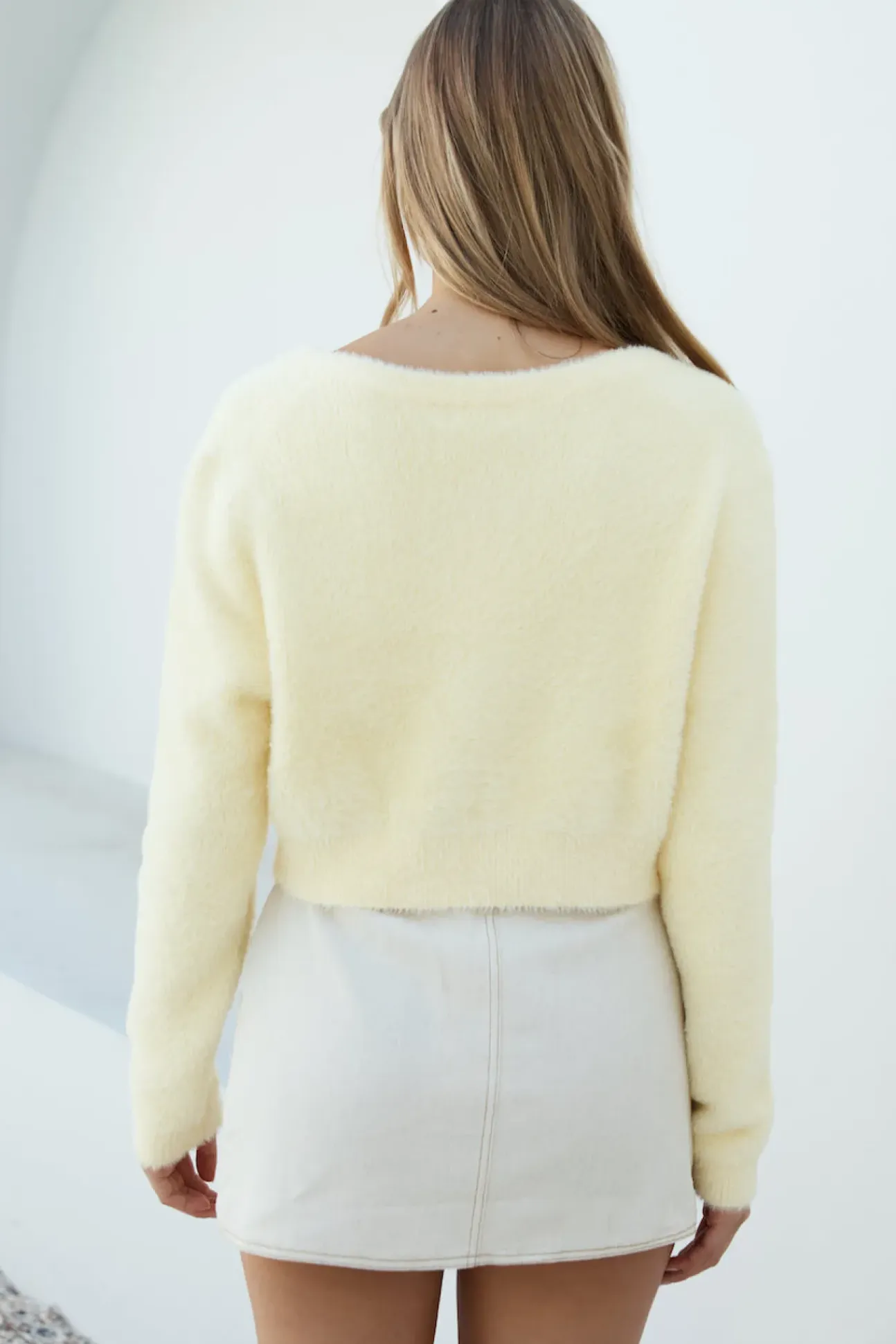 By The Fire Cardigan Yellow