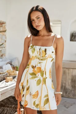 Cabana Dream Mini Dress Yellow