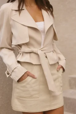Cali Crop Jacket Cream