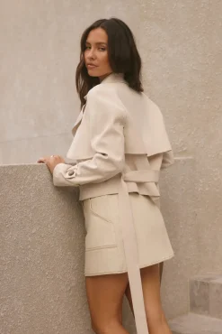 Cali Crop Jacket Cream