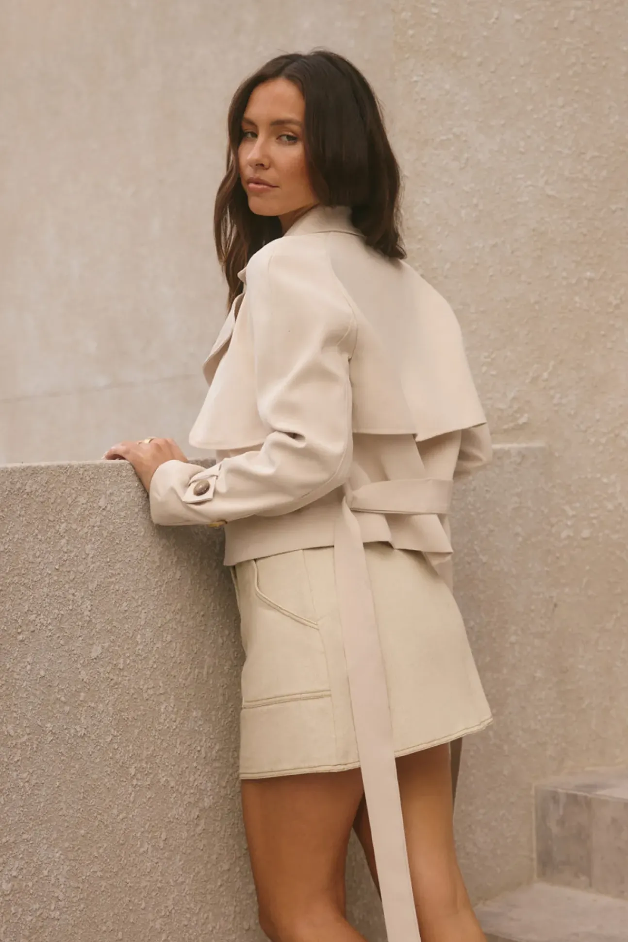 Cali Crop Jacket Cream