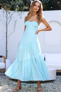 Calm and Collected Maxi Dress Blue